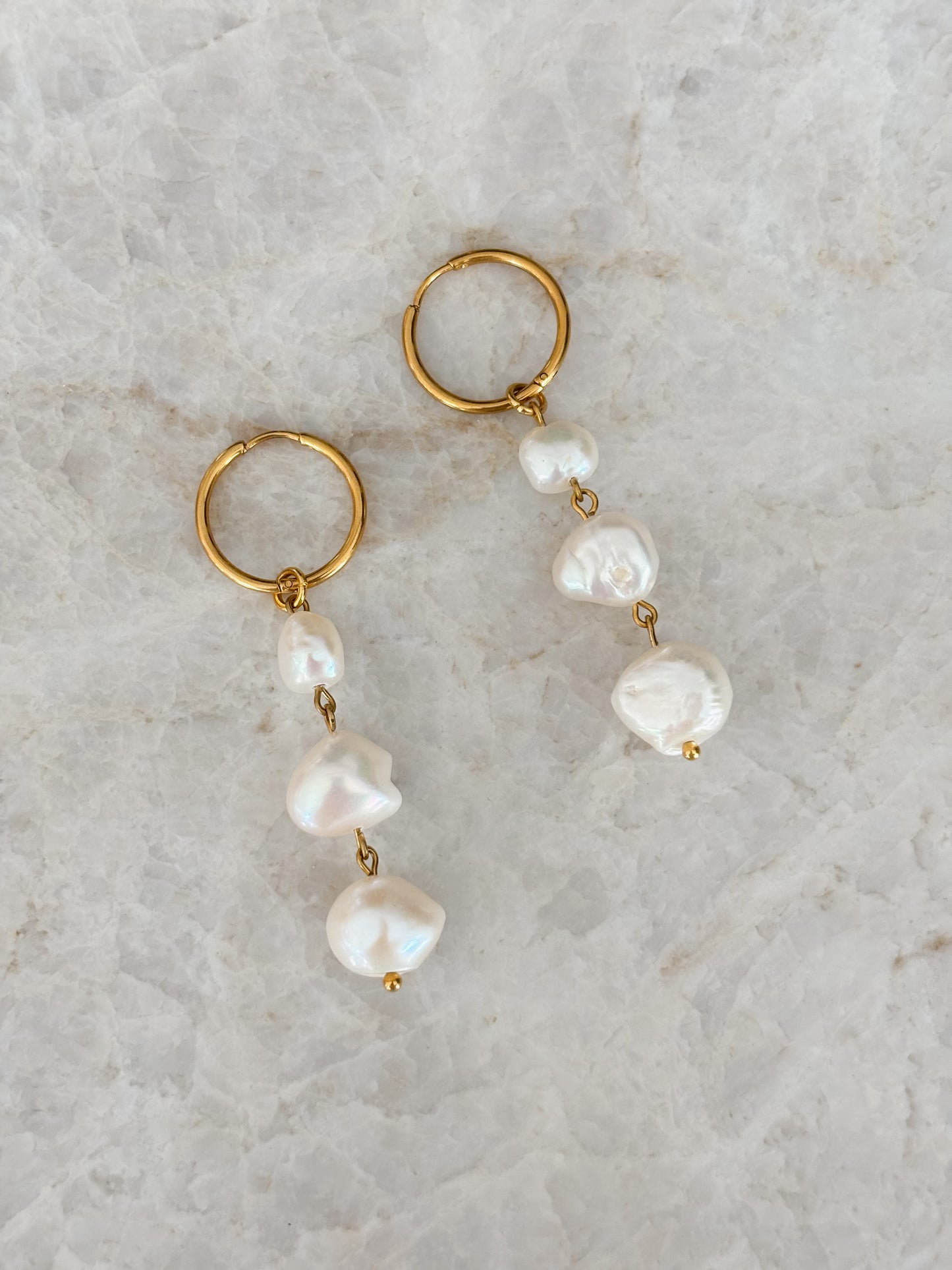 Pearl hoops