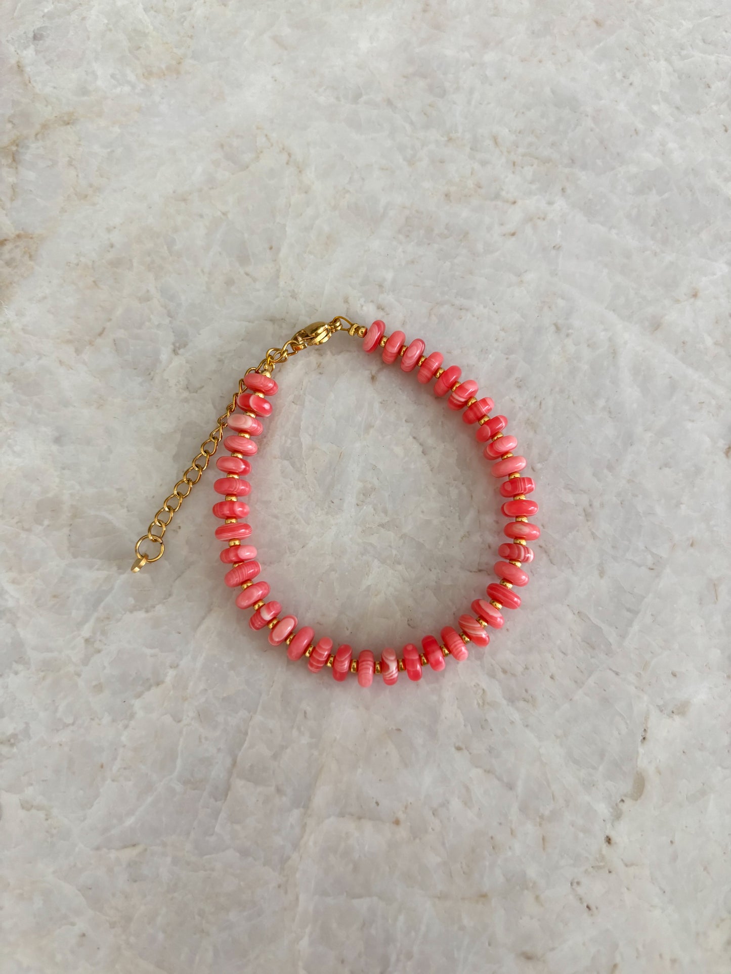 Bonnie bracelet - coral