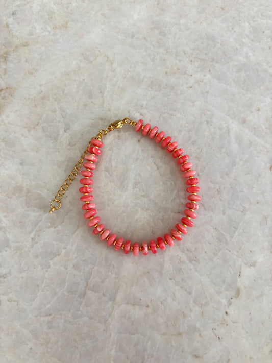 Bonnie bracelet - coral