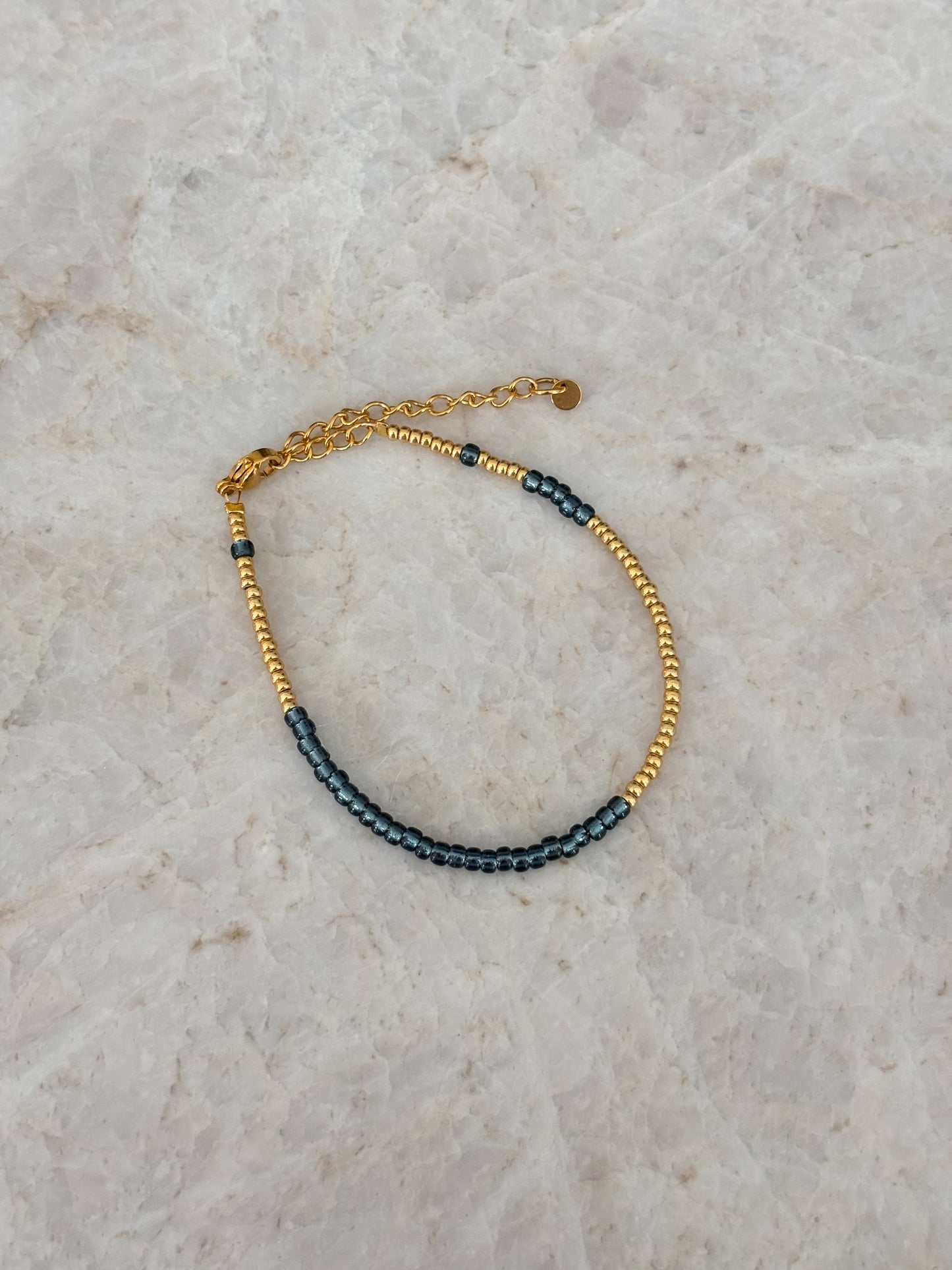 Gold & grey bracelet