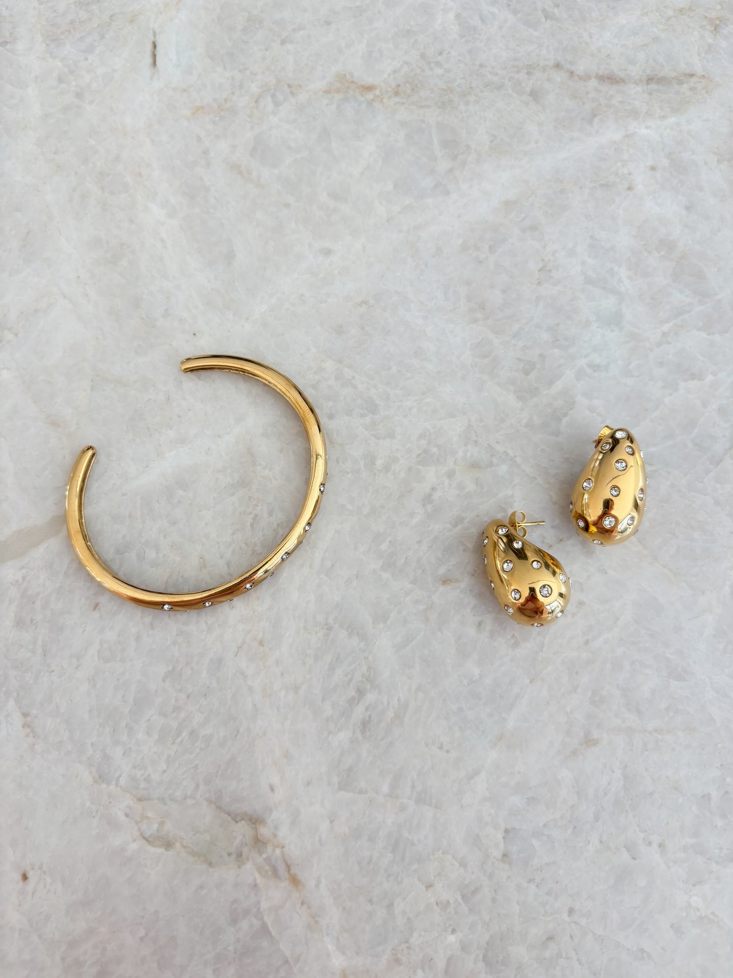 Glitter bubble studs