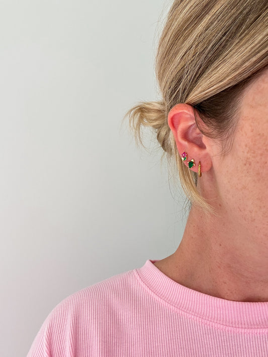 Flower earstud