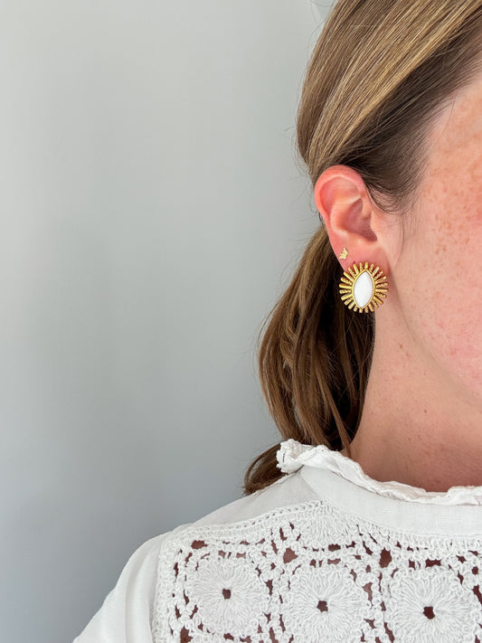 Sunflower studs