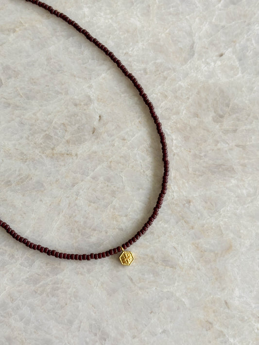 Coco necklace - brown