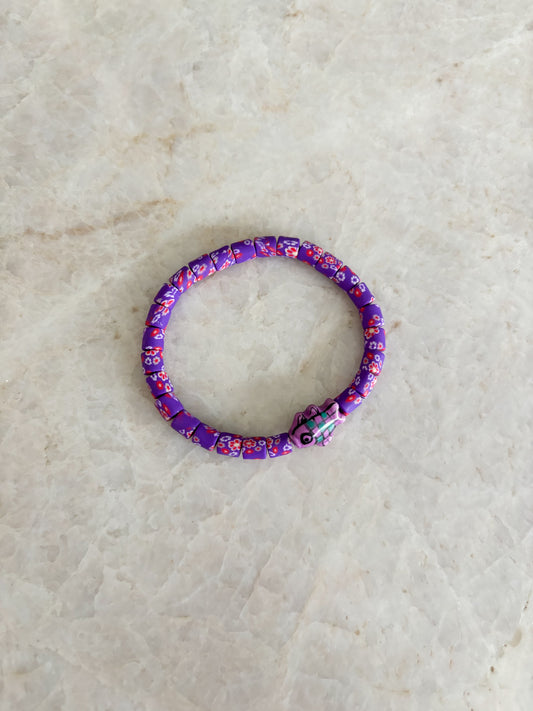 Fish bracelet - purple combo