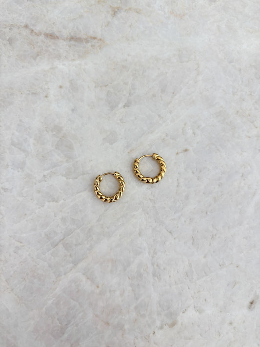 Bold twist hoops