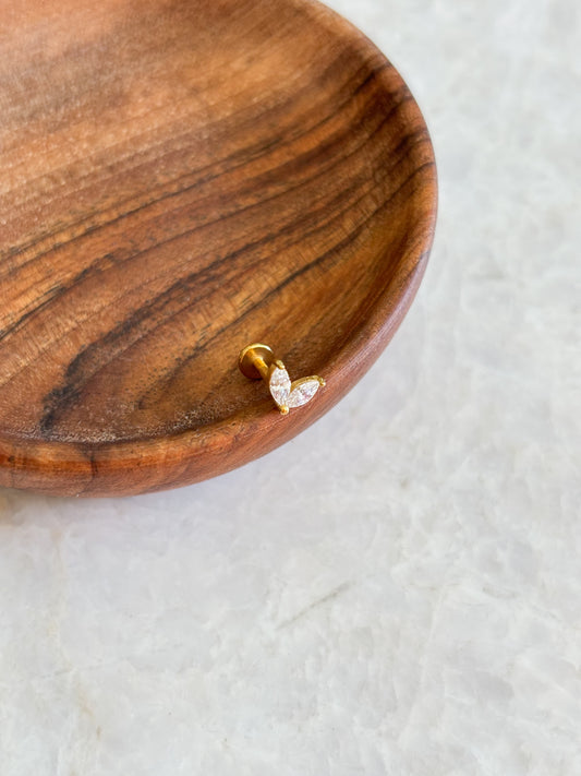 Ear piercing - butterfly