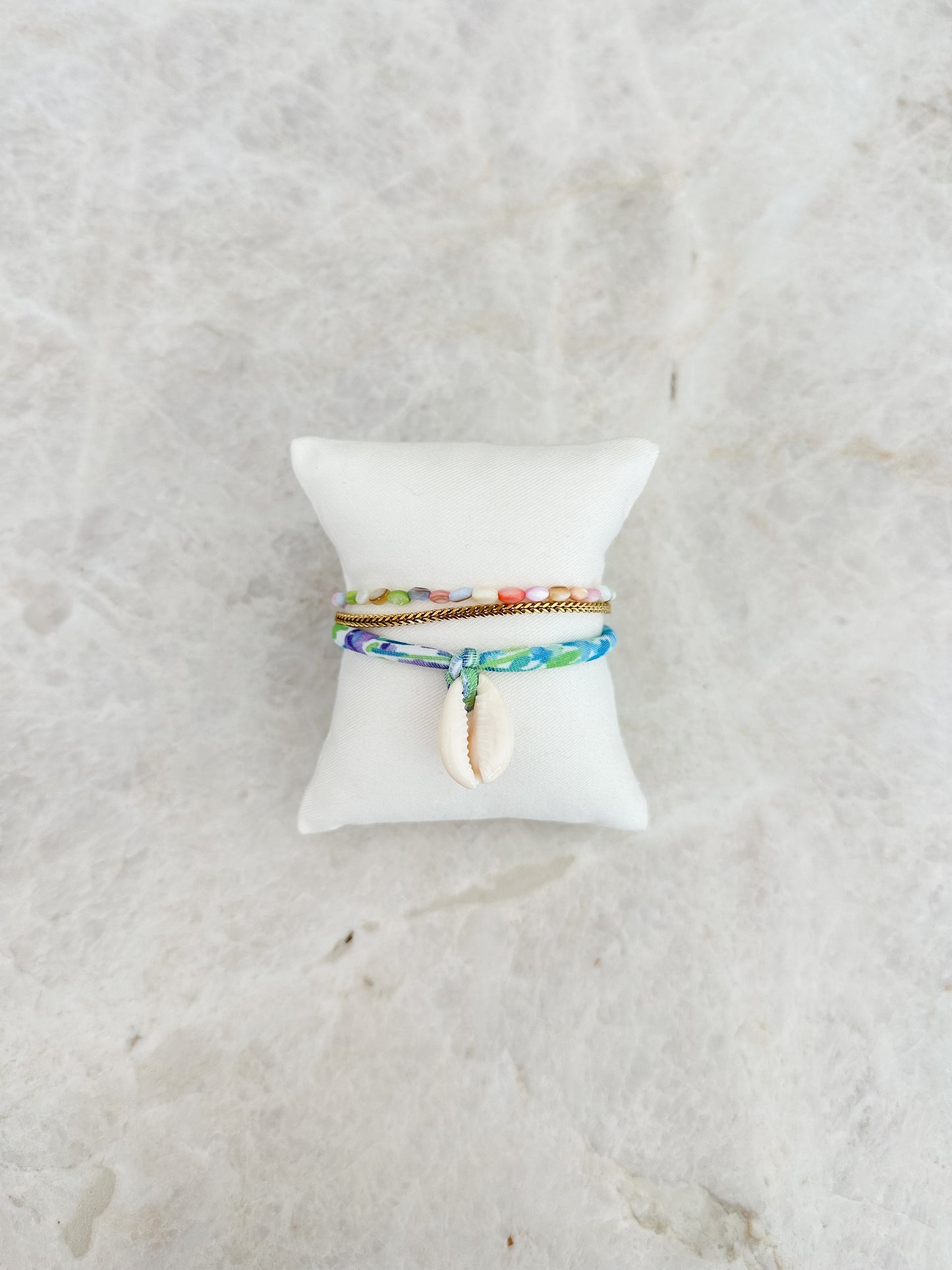 Shell - flower bracelet