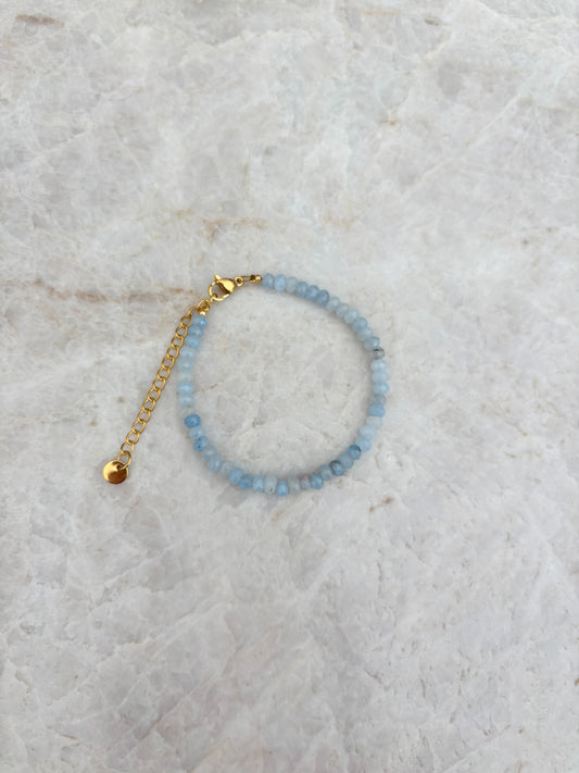 Facet armband - blauw