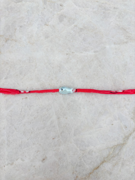 Vis armband - lichtblauw