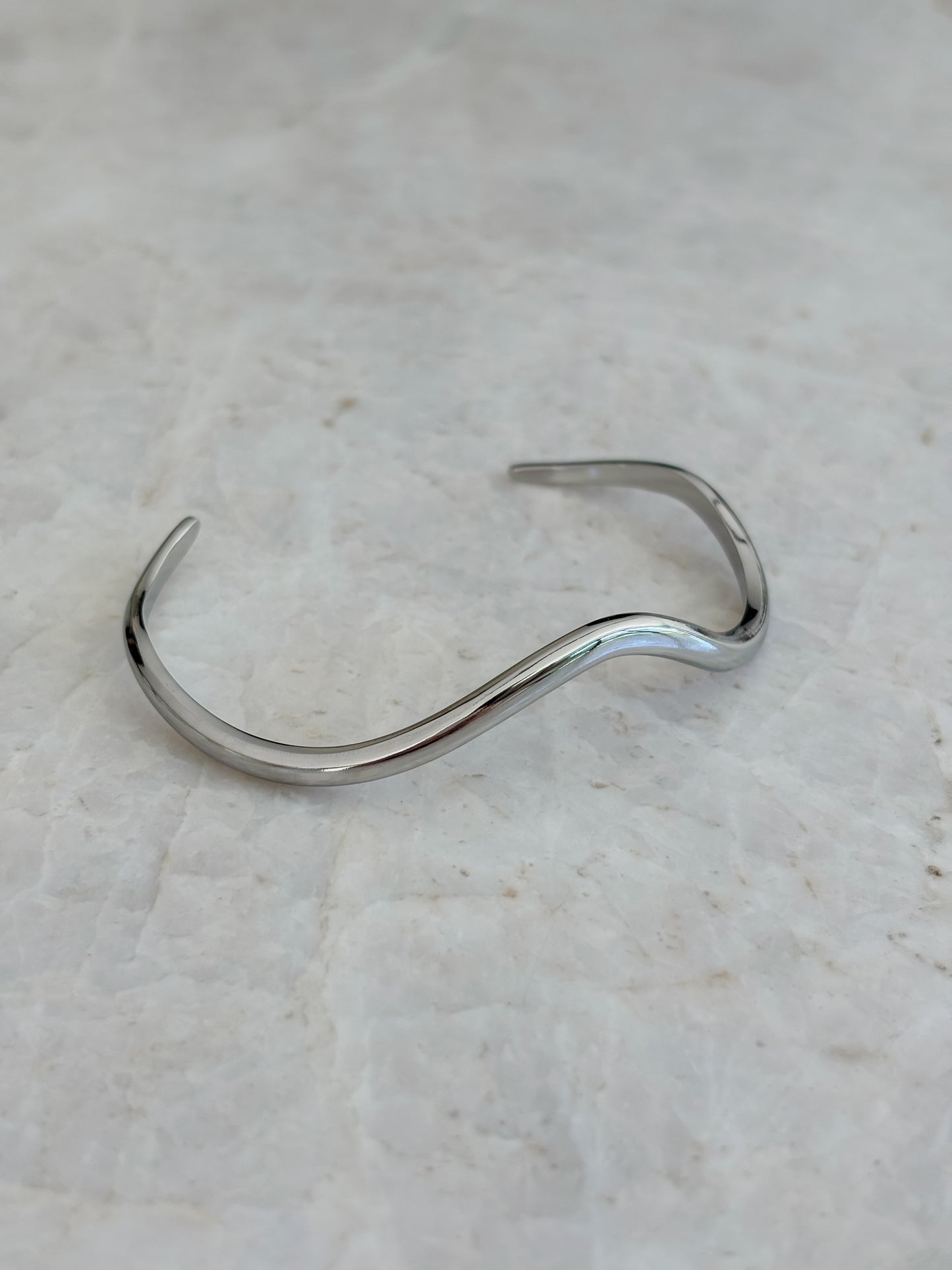 Wave bracelet - silver