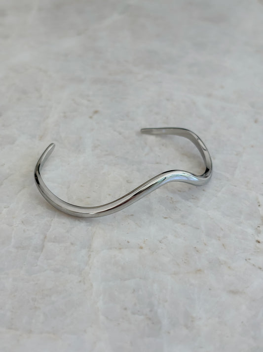 Wave bracelet - silver