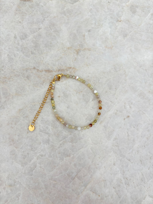 Facet armband - nude mix