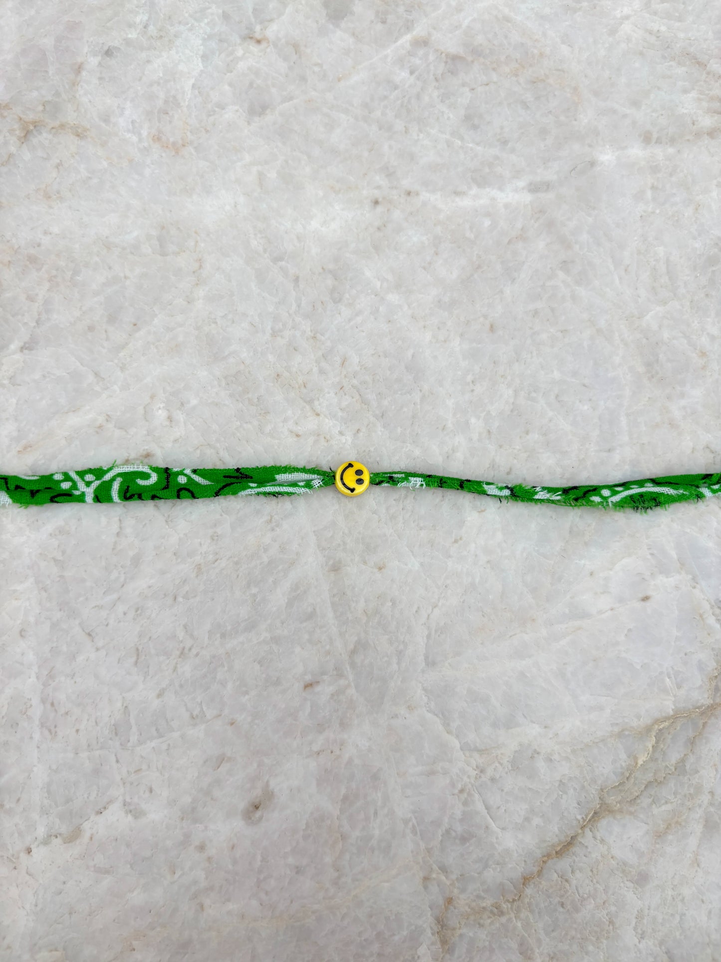 Smiley armband - groen