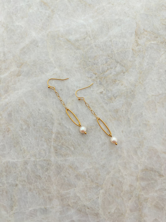 Small pearl earrings