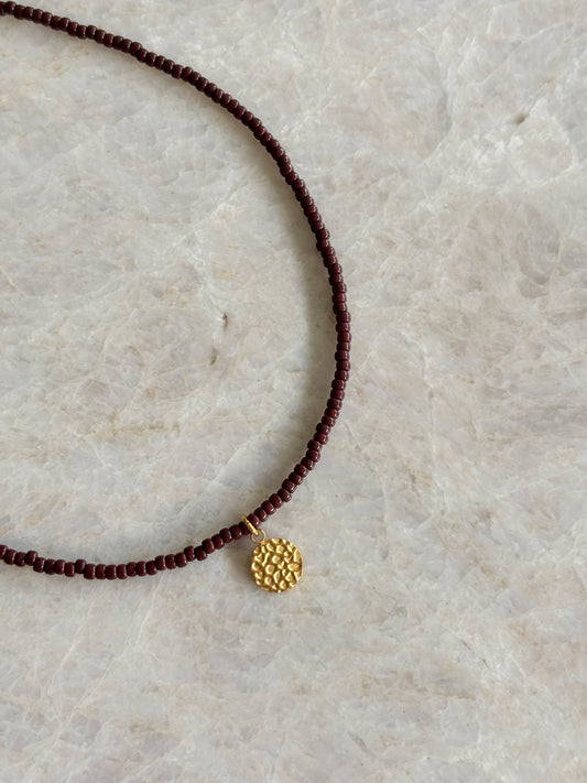 Liv necklace - brown