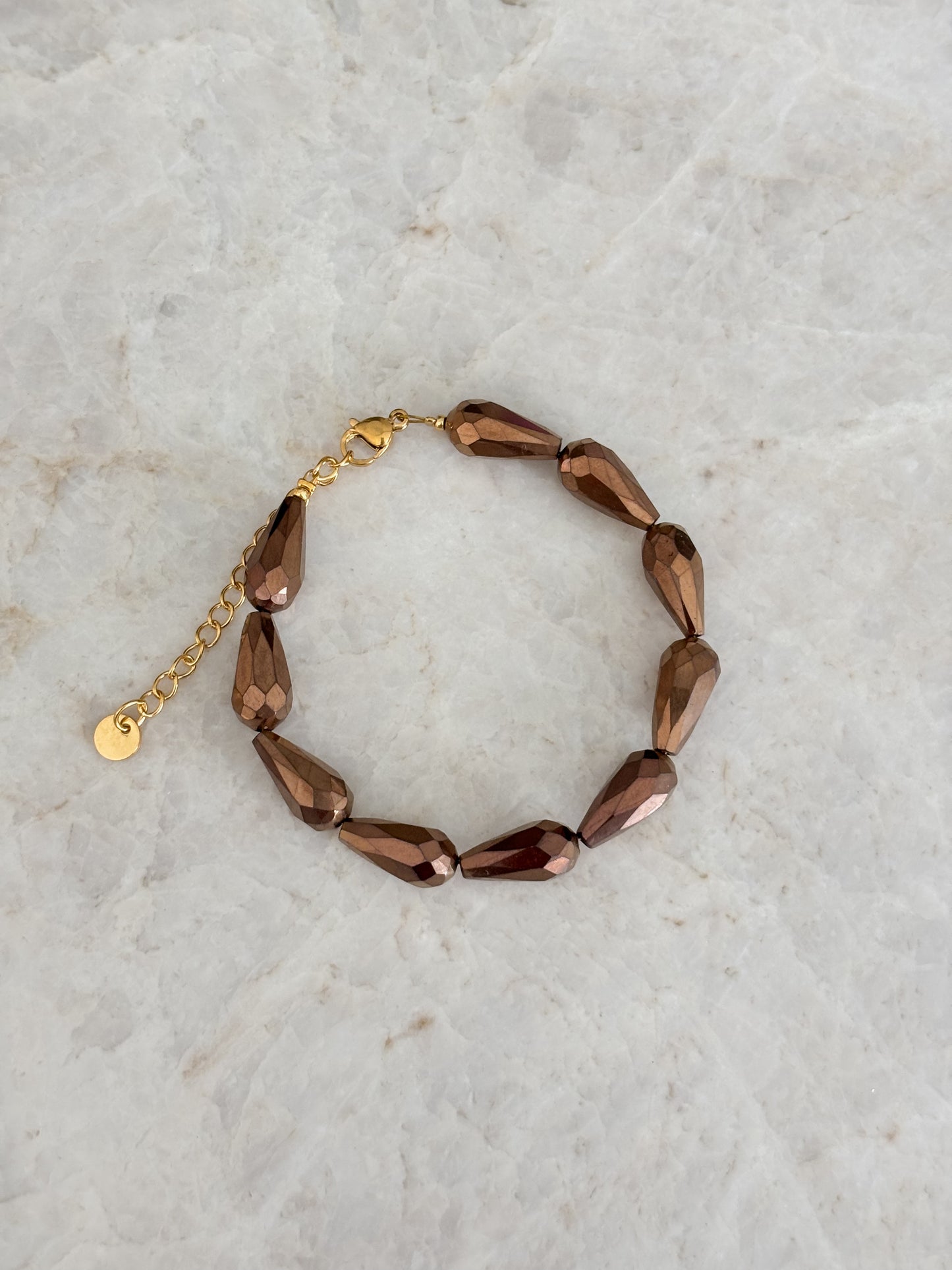 Drop bracelet - brown