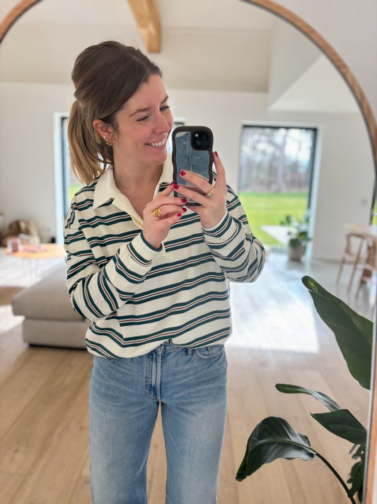 Striped poloshirt