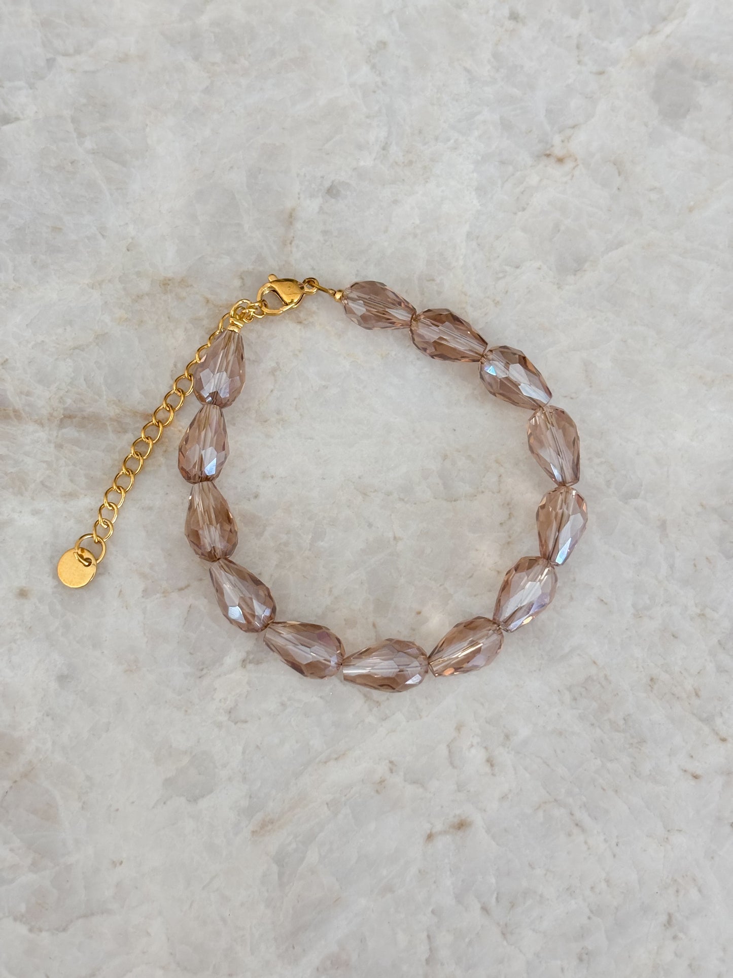 Drop bracelet - nude