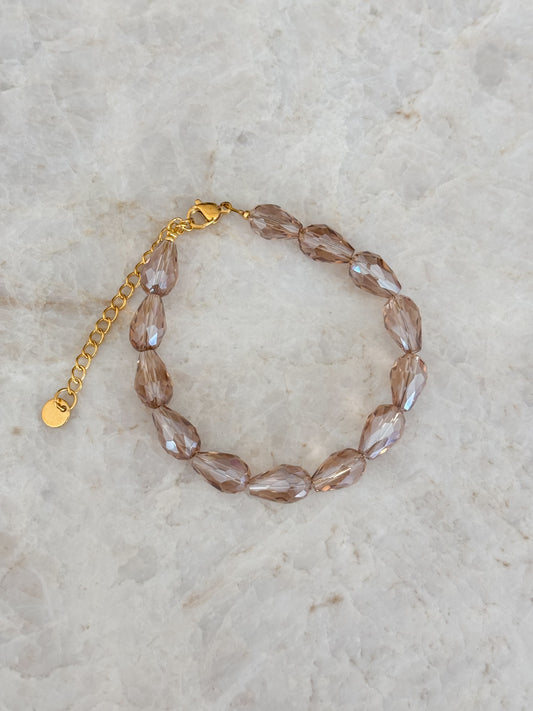 Drop bracelet - nude
