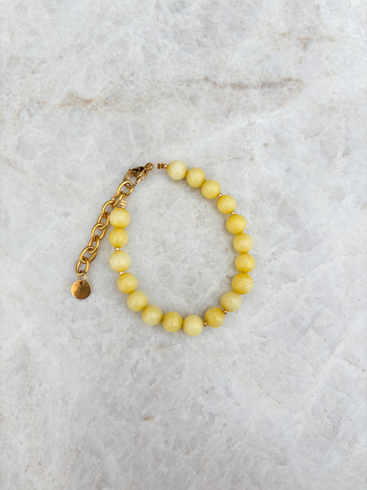 Armband botergeel