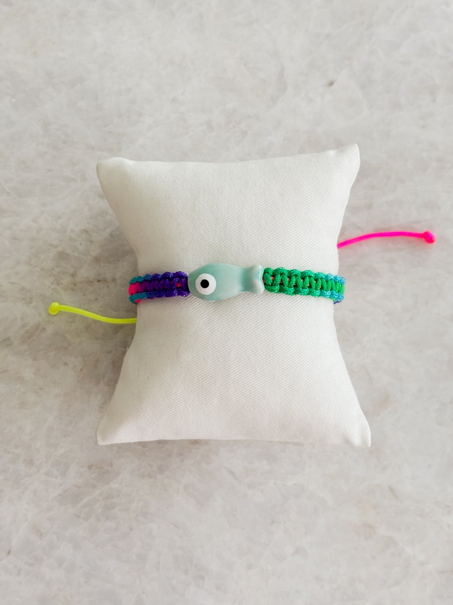 Fluo fish bracelet - green