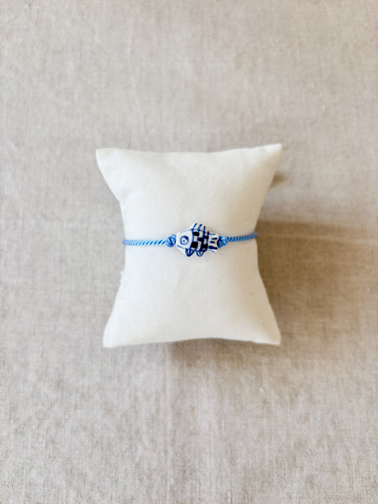 Vis armband - blauw