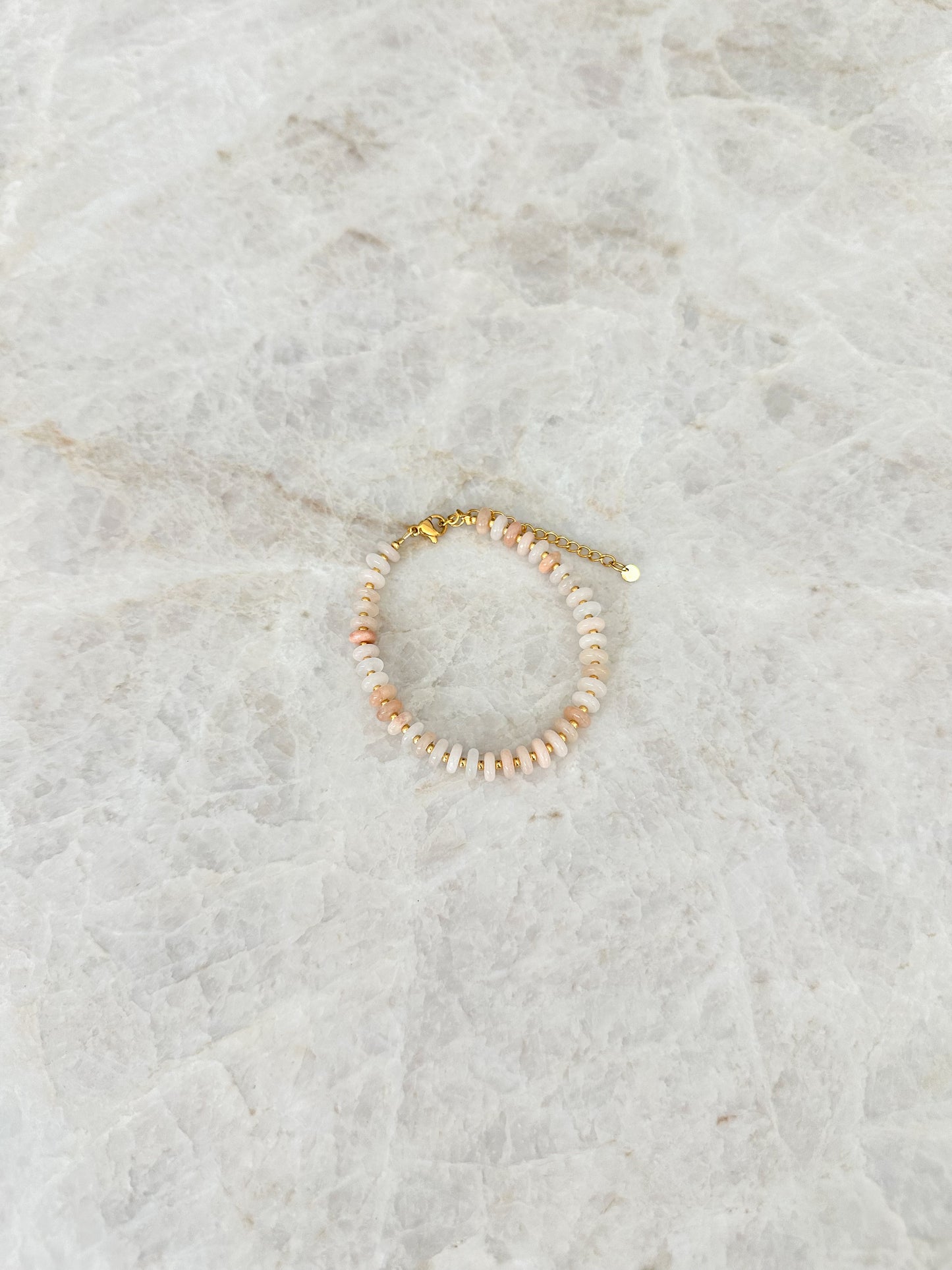 Armband kwarts - nude