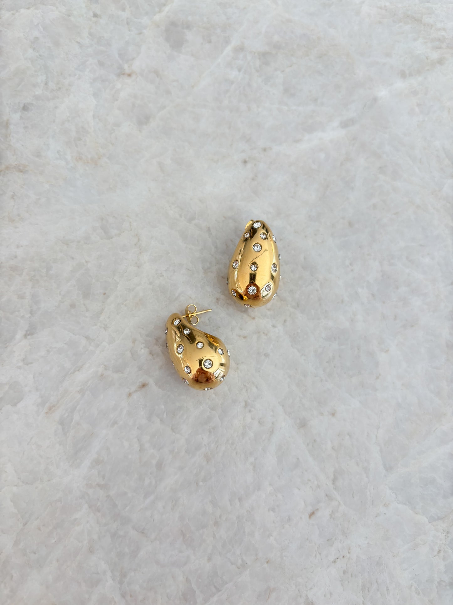 Glitter bubble studs