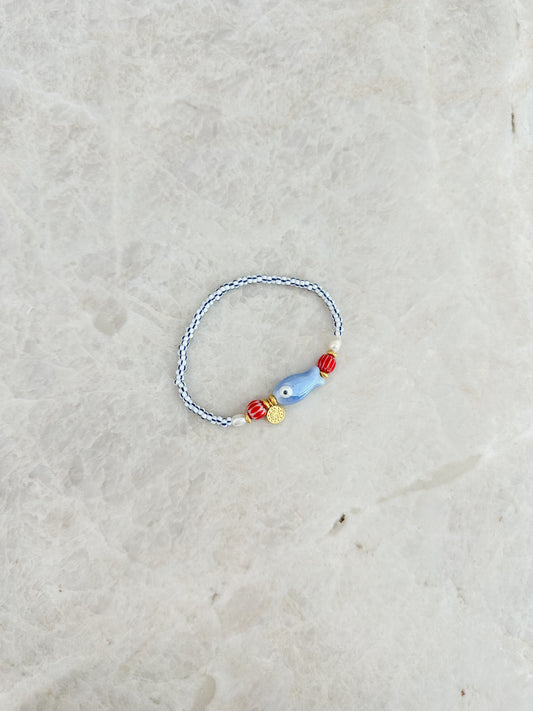 Fish bracelet - blue