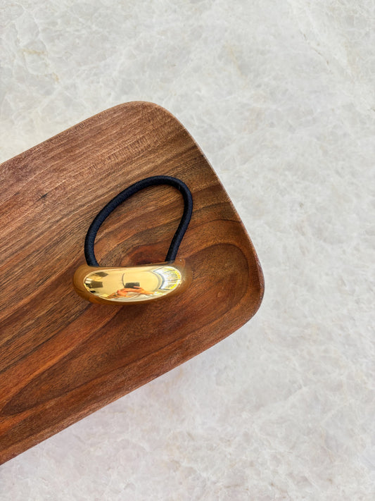Gold hair tie