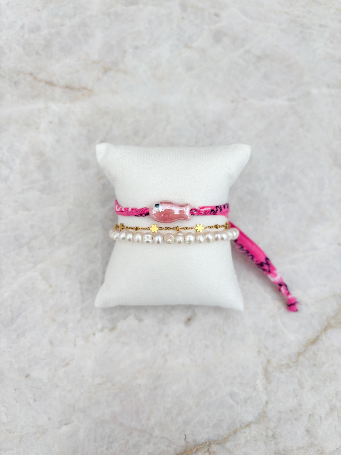 Vis armband - roze