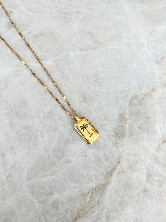 Palmtree summer necklace