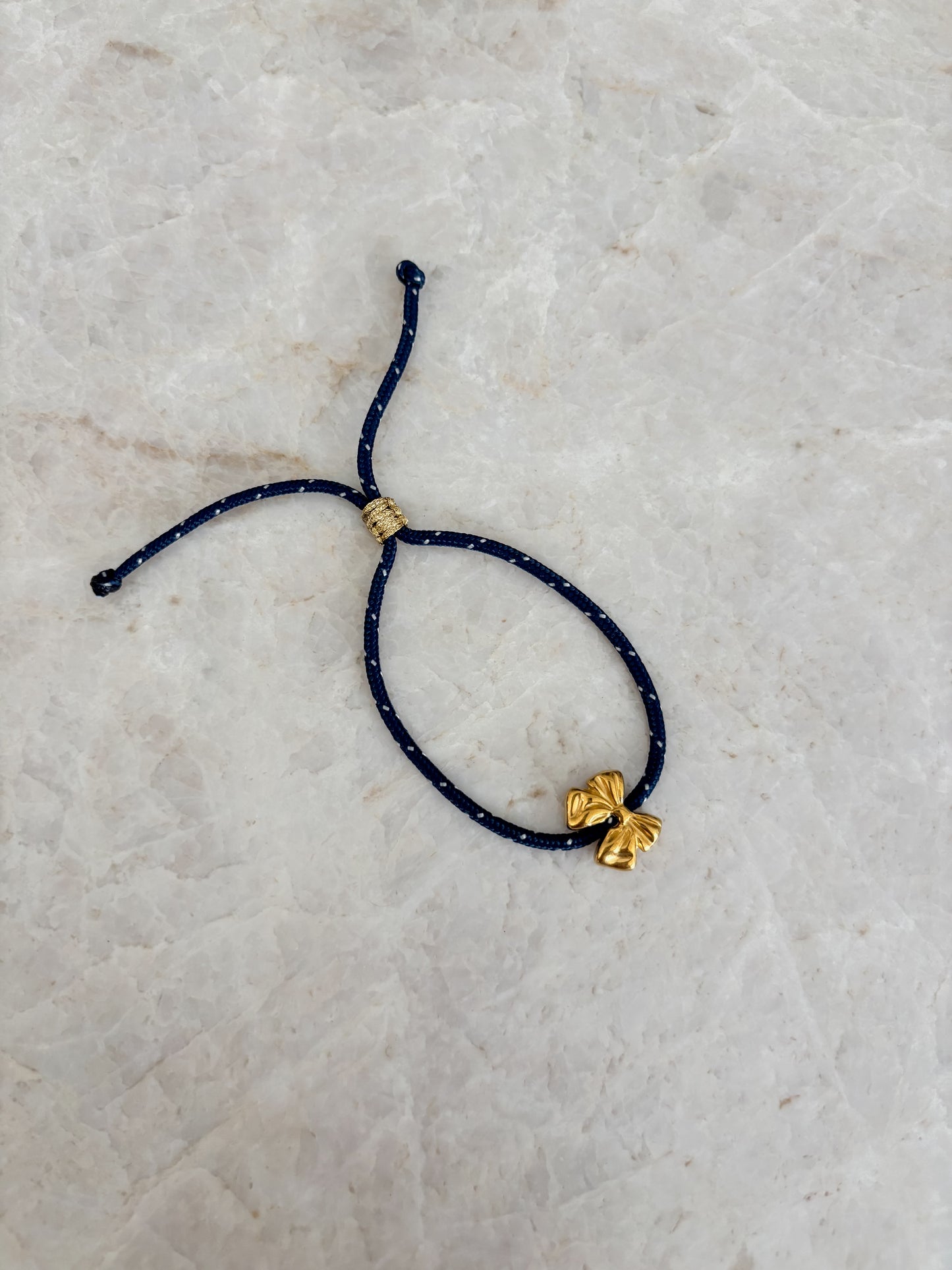 Bow bracelet - dark blue