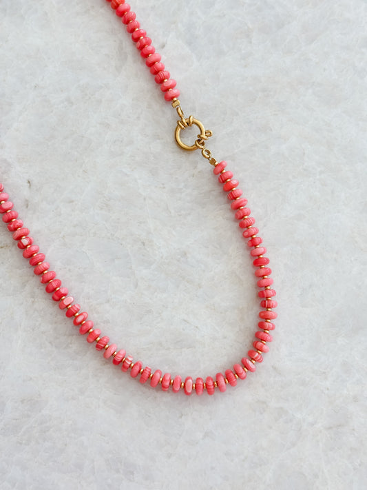 Bonnie necklace - coral