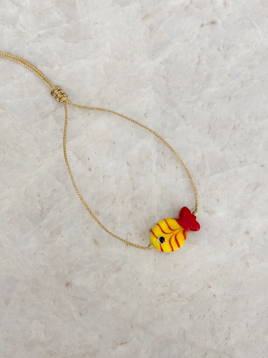 Fish bracelet - yellow