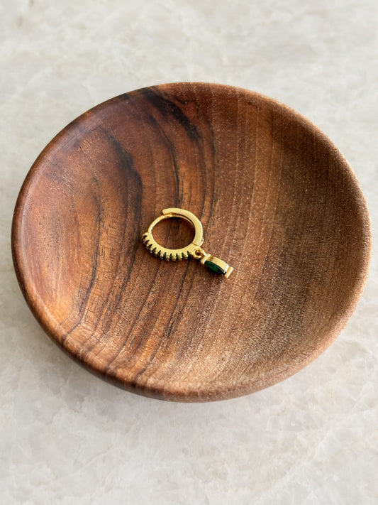 Charm hoop - green