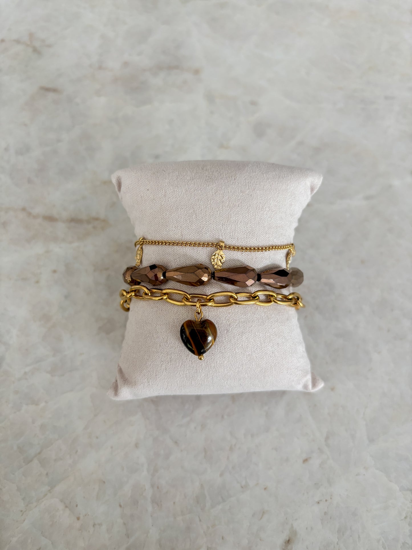Drop bracelet - brown