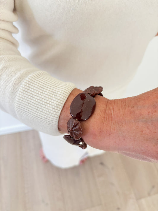 Inneke armband - bordeaux
