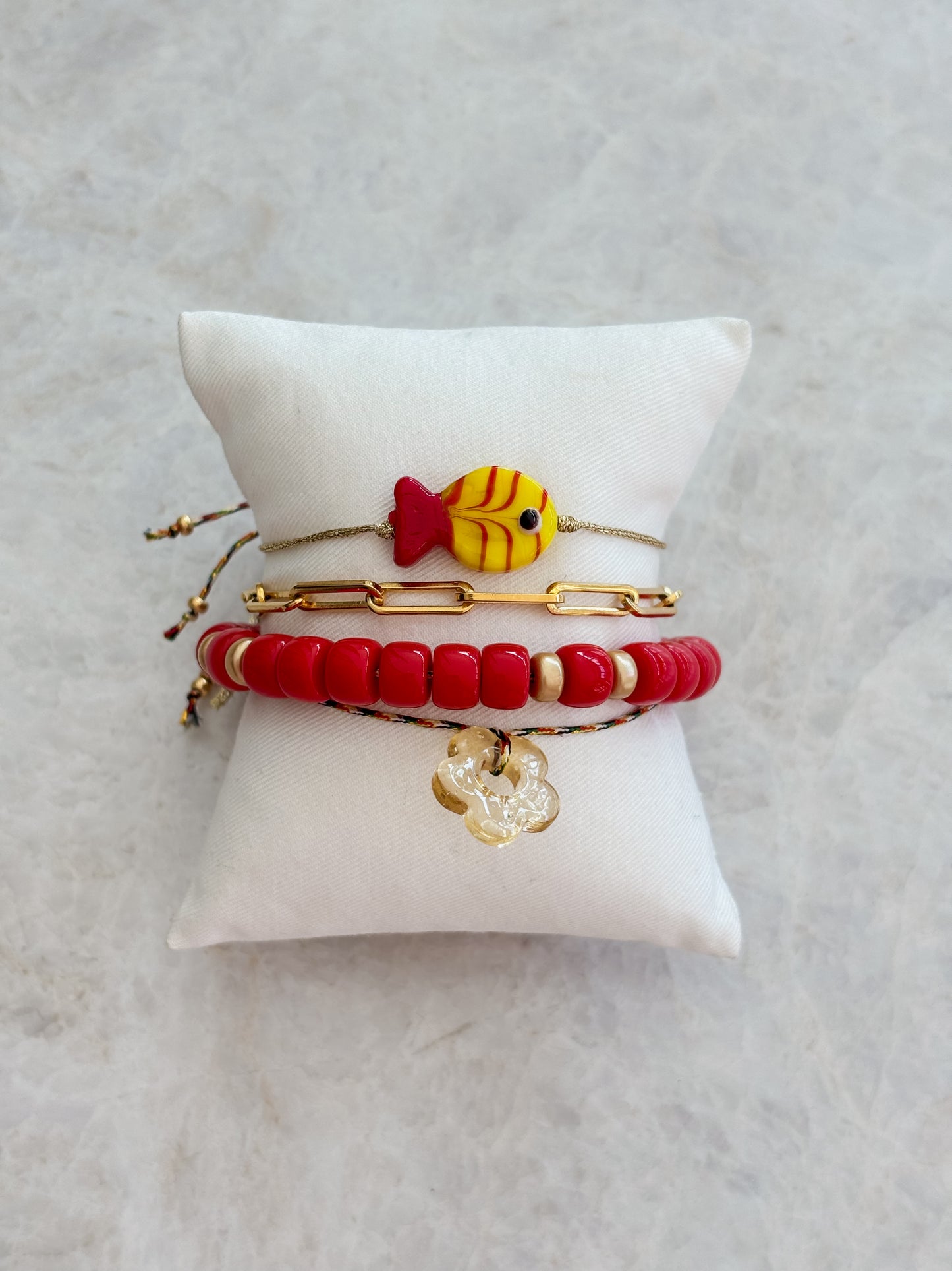 Fish bracelet - yellow