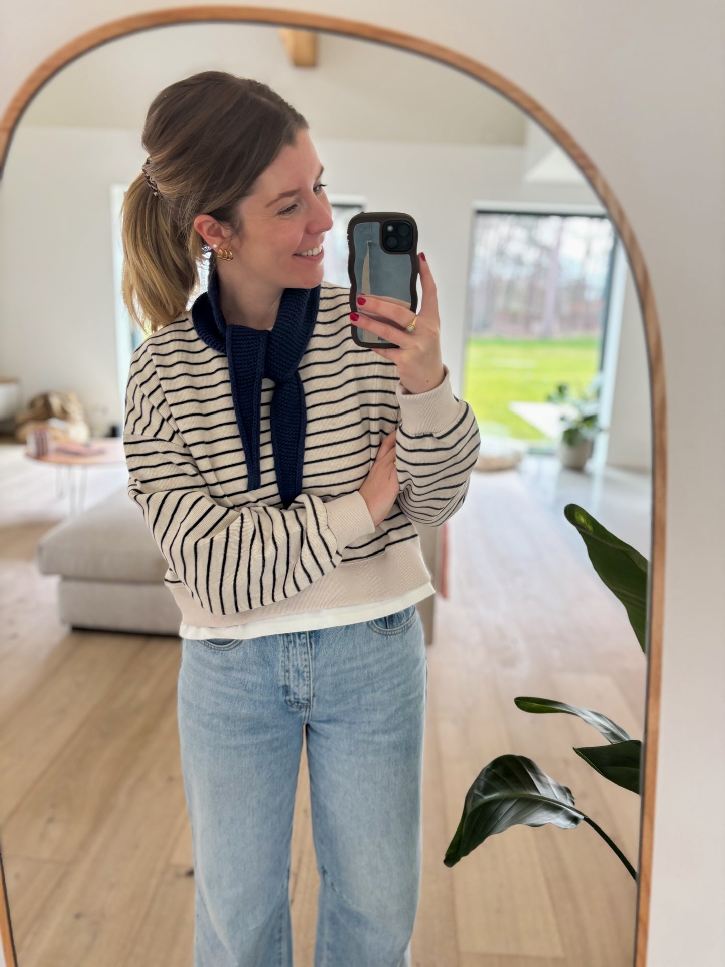 Striped sweatshirt