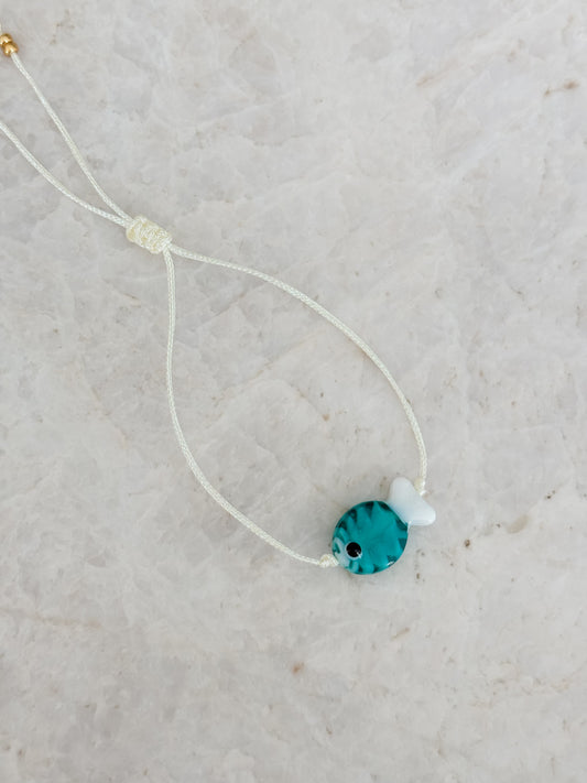 Fish bracelet - blue