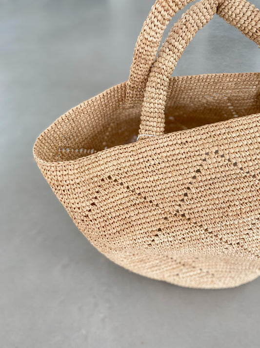 Raffia handbag