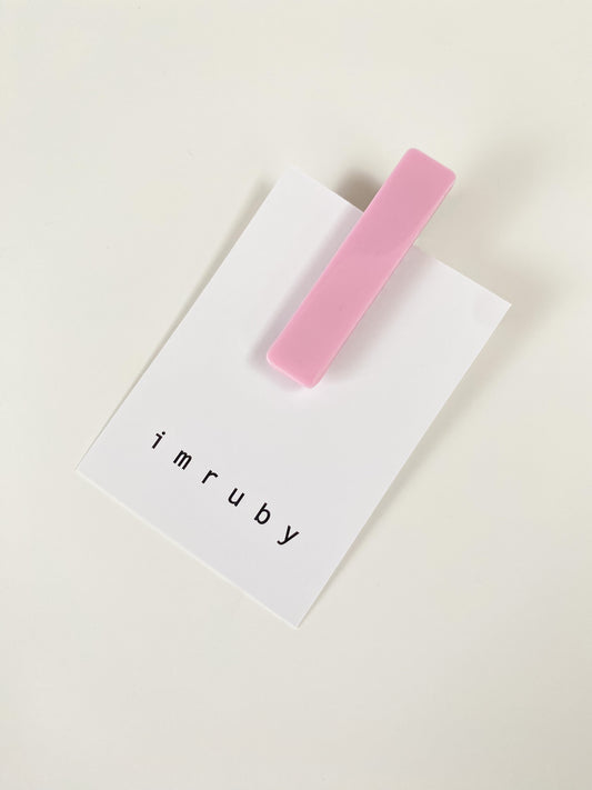 Bar clip - pink