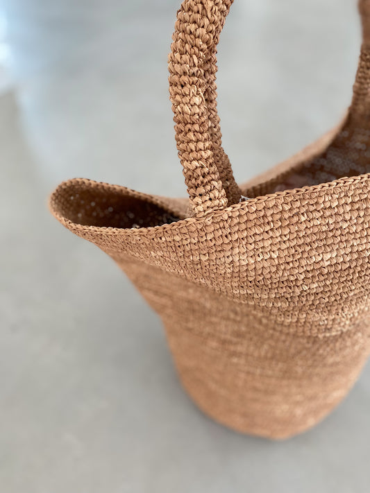 Raffia handbag